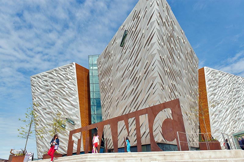 exterior of the Titanic Belfast Visitor Centre