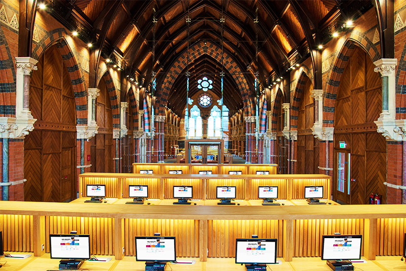 Computer area in the Graduate school