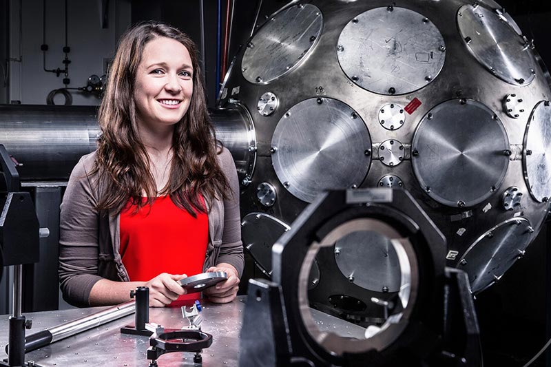 Physics PhD student and former Endsleigh student of the year award winner, Clare Scullion