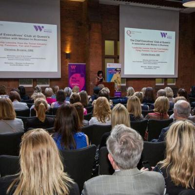 Attendees of the event listening to guest speaker Chris Browne OBE.