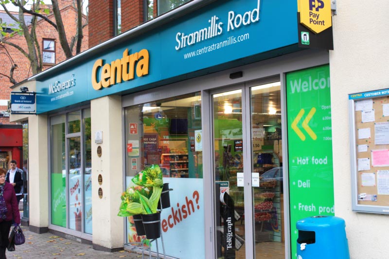 Centra shop on Stranmillis Road