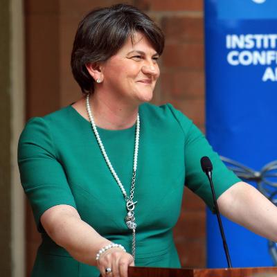 First Minister Arlene Foster delivered the 2016 Harri Holkeri Lecture: ‘Women, Leadership and Peace-building.’