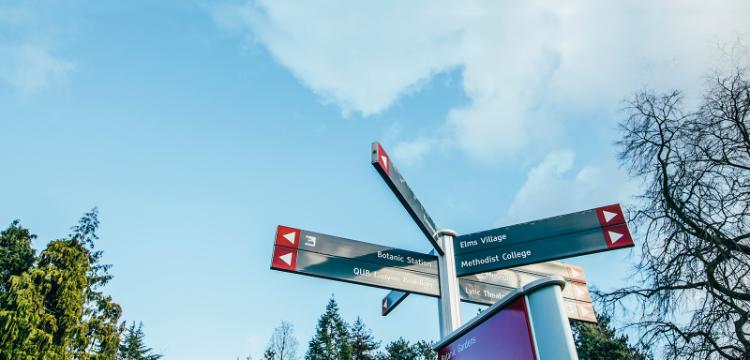 botanic gardens sign banner