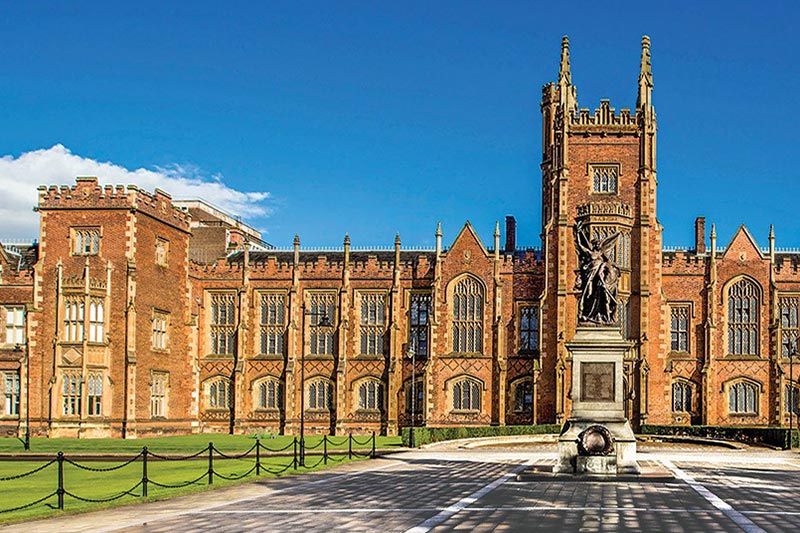 The Lanyon building with blue sky