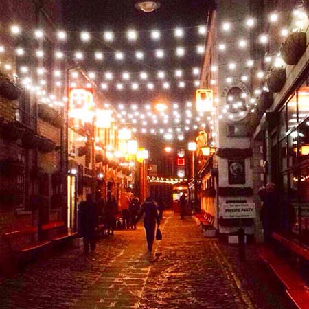 Cathedral quarter at night