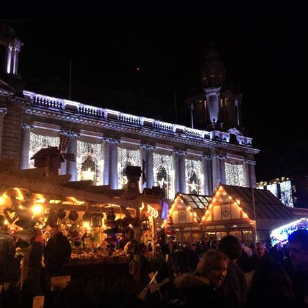 The Belfast Christmas Market at city hall