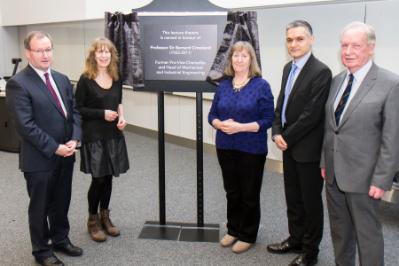 Official naming ceremony for the Sir Bernard Crossland Lecture Theatre in the Ashby Building. 