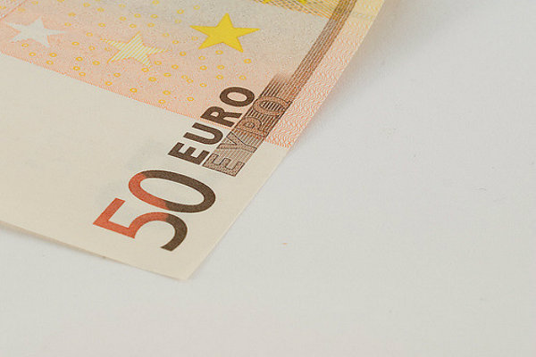 A 50 Euro note 