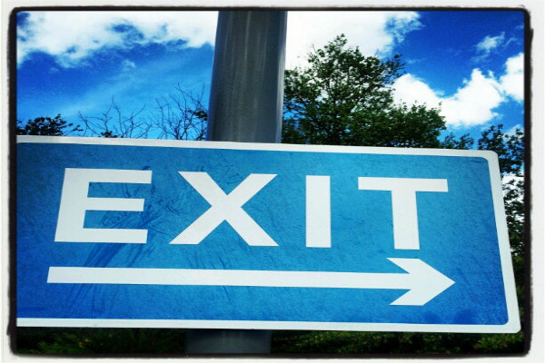 Exit sign