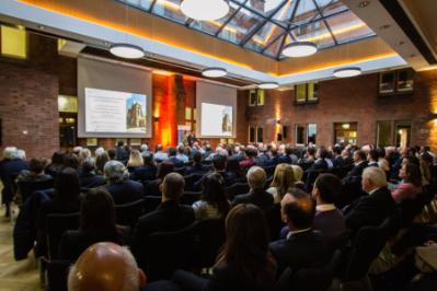 The audience in Riddel Hall