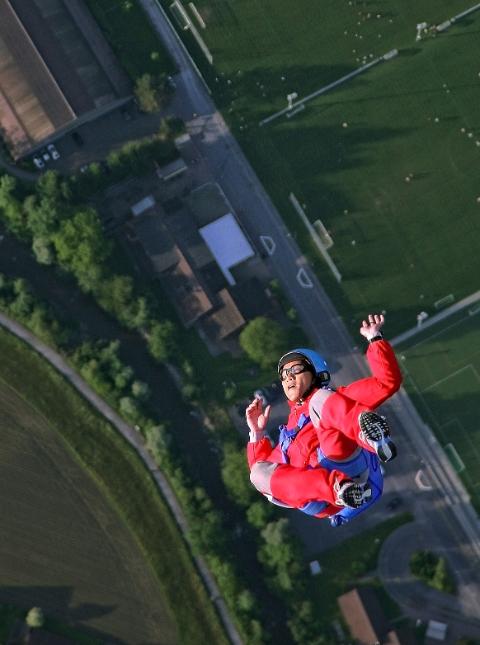 Skydiving de-stress