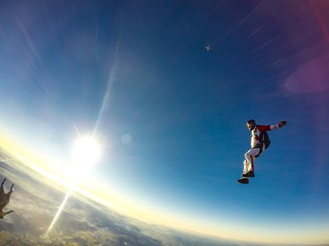 Skydiving high