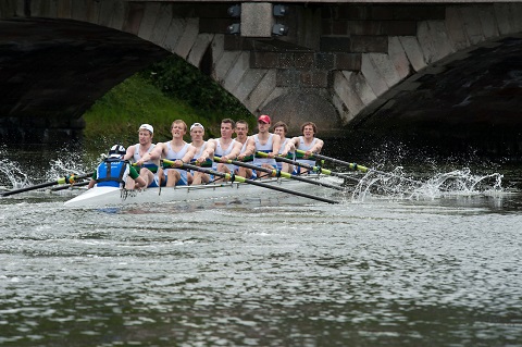 Boat club rowers