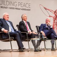 Bertie Ahern, Tony Blair, Bill Clinton 400x400px