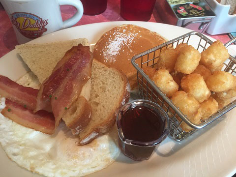 American diner breakfast