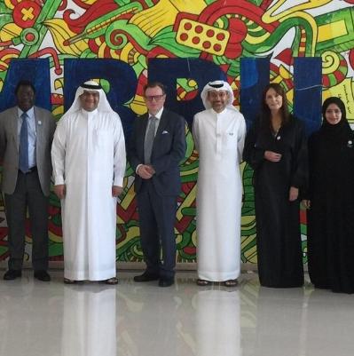 During his recent visit to Dubai, the Vice-Chancellor met the senior leadership team at MBRU and delivered the 2018 White Coat Ceremony opening address 