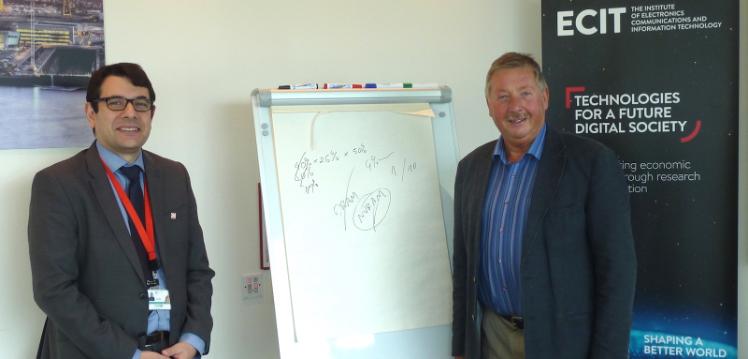 Sammy Wilson MP visits ECIT, Sept 2018