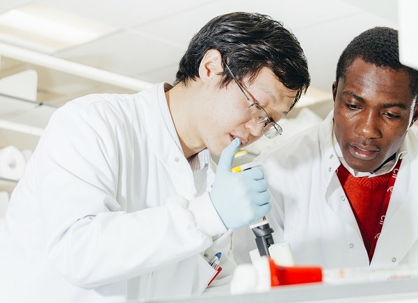 Research Students in the lab - Biological Sciences