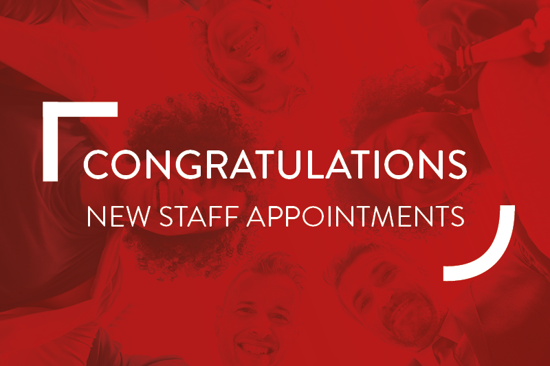 Staff Appointments Congratulations 800 533