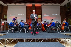 Dr Jackie Redpath MBE, Malvern PS and the Ulster Orchestra Player at TEDxQueensUniversityBelfast on Thursday 23 May 2019