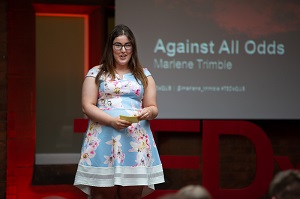 'Against All Odds' Marlene Trimble's inspiring story at TEDxQueensUniversityBelfast on Thursday 23 May 2019