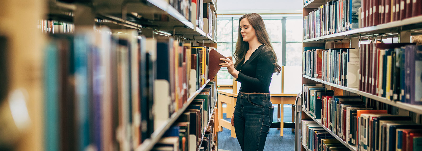 emily anderson, selecting a book, mcclay library