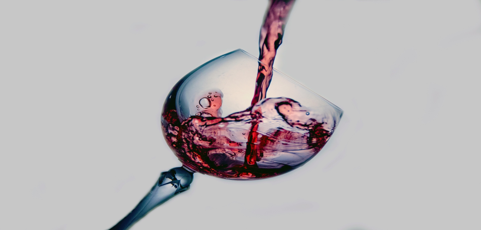 Glass of red wine