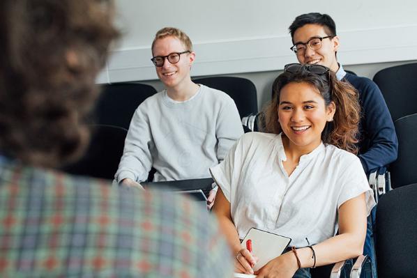 Students in a seminar group