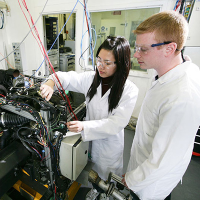 Students Working in a Lab