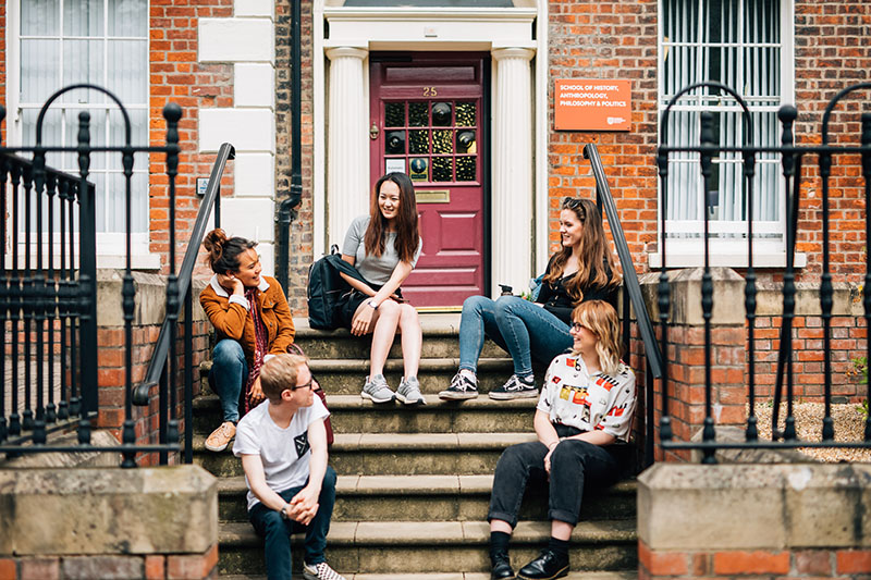 Group shot on steps