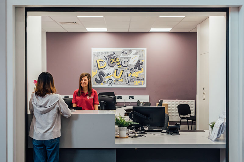 Helpful staff are on hand at reception to help you with anything you need.