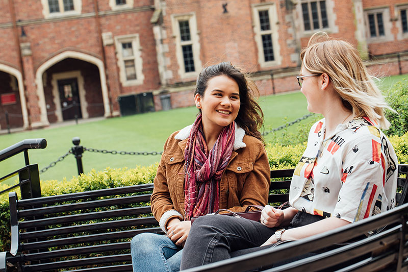 Students in the quad