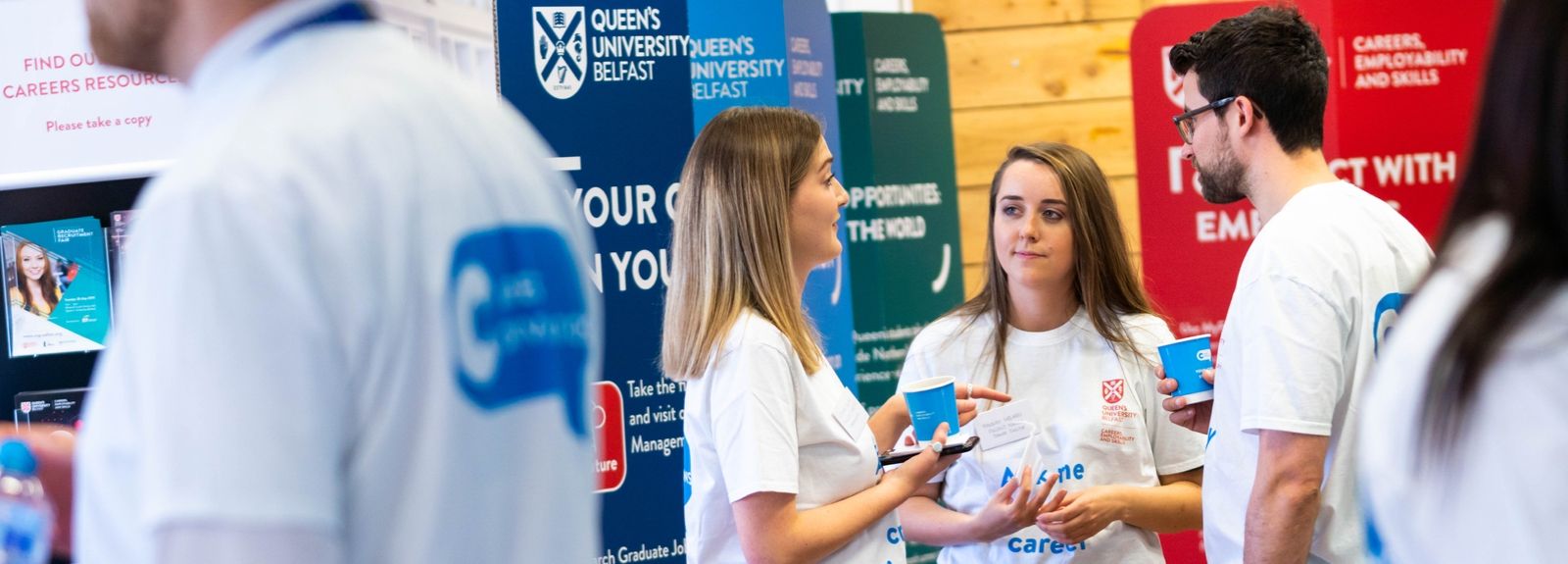 Queen's staff at an event