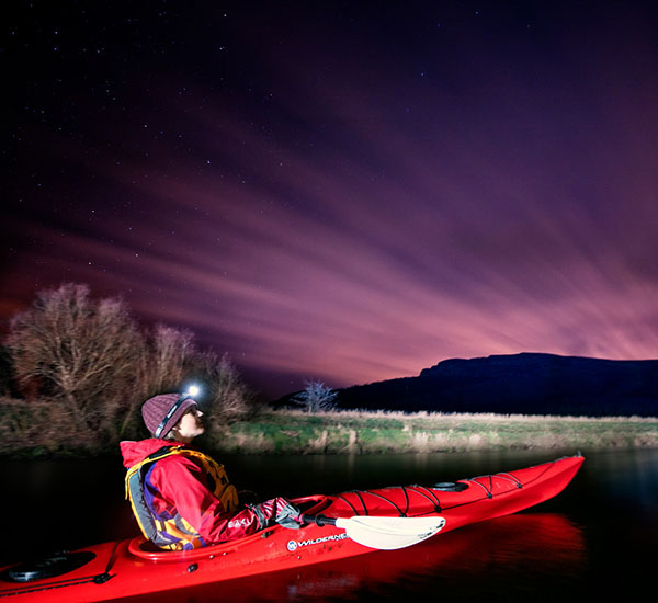 Moonlight kayaking