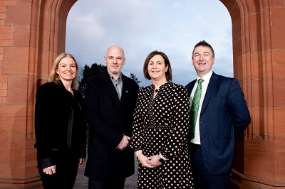 Claire McAlinden, Queen's University Belfast; Anthony McCloy, Engineers Ireland; Marguerite Sayers, ESB; and Professor Mark Price, Queen's University Belfast