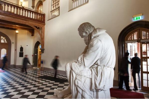 Statue in the Black and White Hall