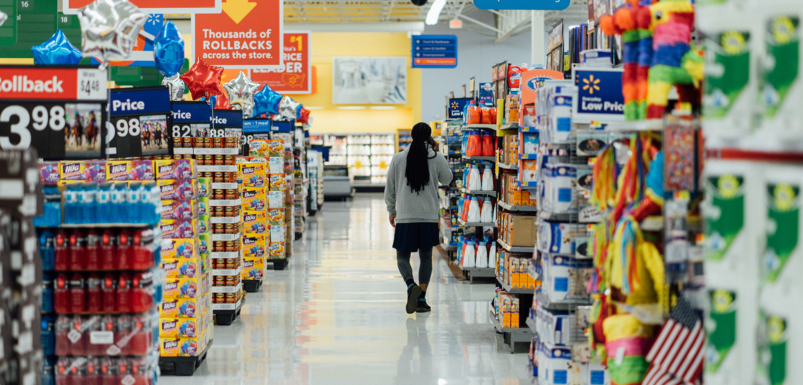 Supermarket aisle