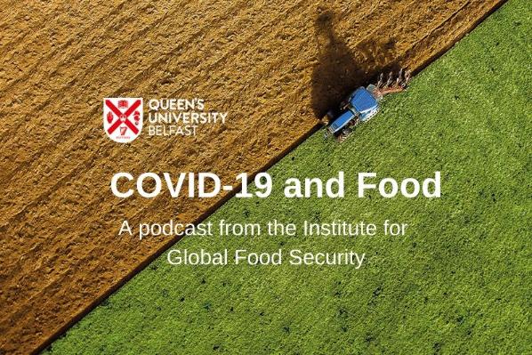 Covid-19 and food podcast logo