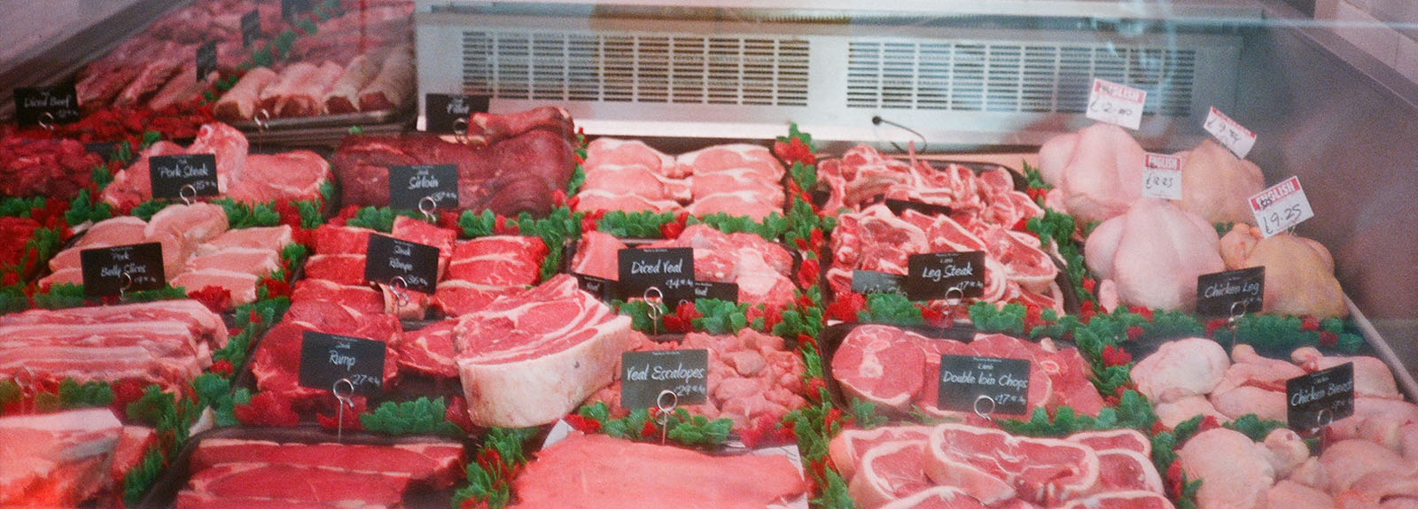 Butcher's shop display