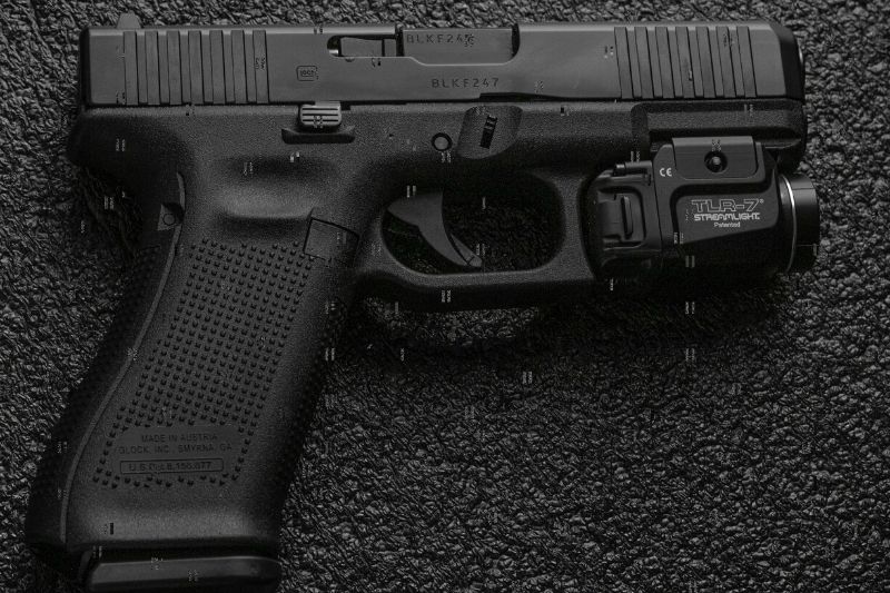 Black handgun
