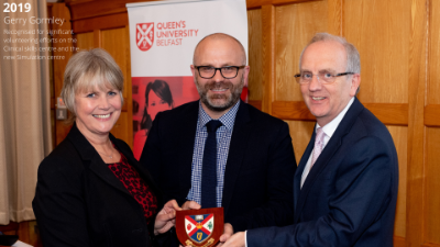 Gerry Gormley receives the Volunteer of the Year award