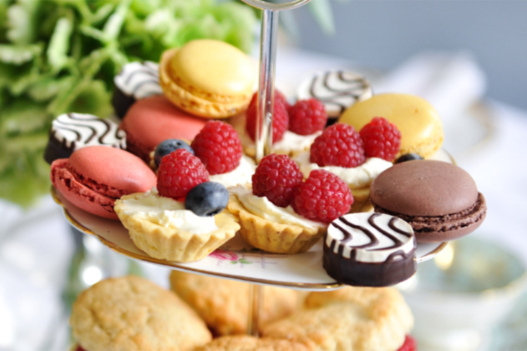 PhD Afternoon Tea - sandwiches on a stand