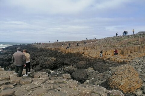 Giant's Causeway hexagonal rocks