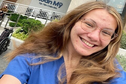 Medicine student on medical elective