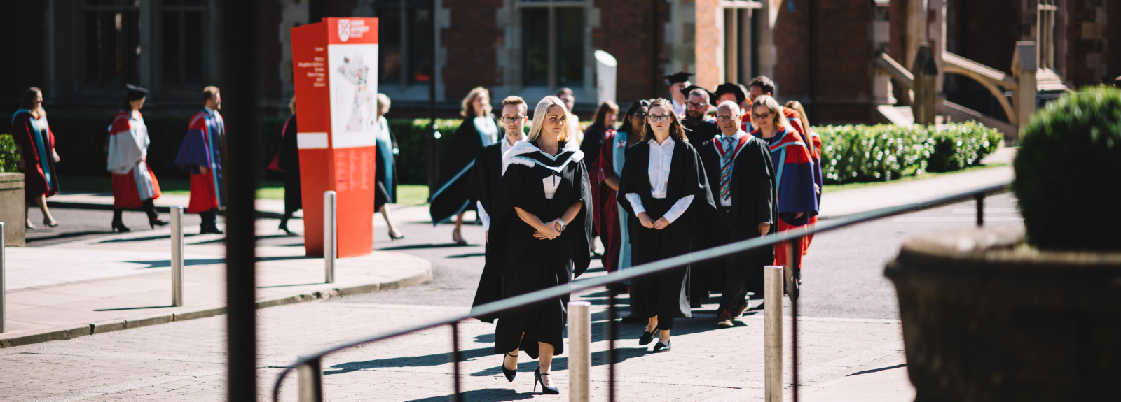 Queen's University Belfast Students in Graduation Gowns