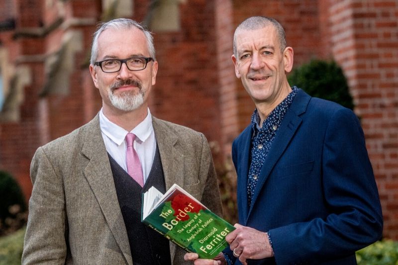 Professor Diarmaid Ferriter with Professor Richard English