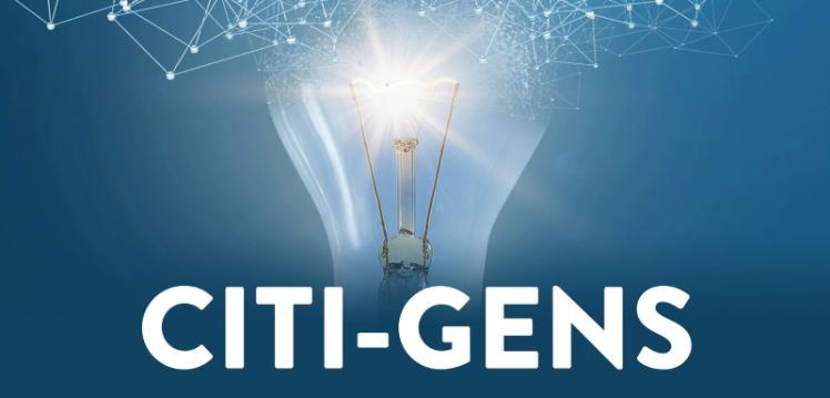 Citi-gens logo with light bulb 