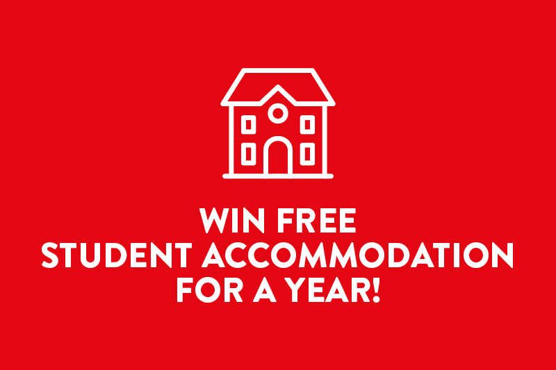 Win free accommodation for a year by registering for the offer holder day