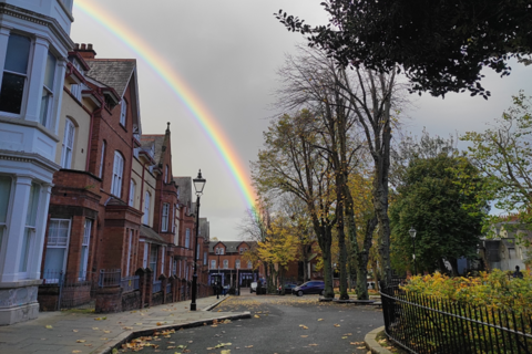 Street beside Mount Charles