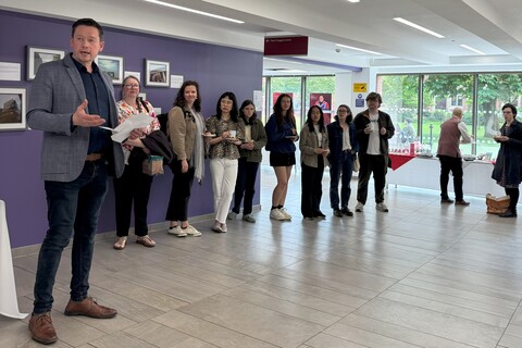 Dr Michael Pierse speaks at AEL photography event